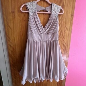 Lipsy Lavender Dress with Beaded Accents